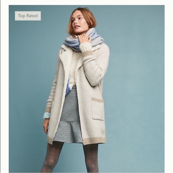 Anthropologie Marled Sherpa sweater coat NWT